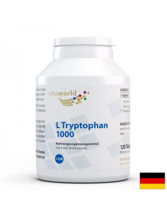 Стрес и безсъние Л-Триптофан (L-Tryptophan) 1000 mg, 120 таблетки