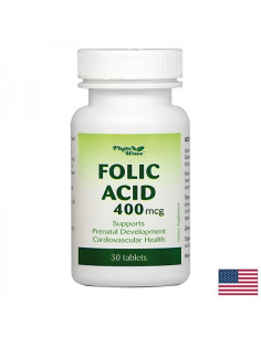 Folic Acid/ Фолиева киселина 400 mcg х 30 таблетки
