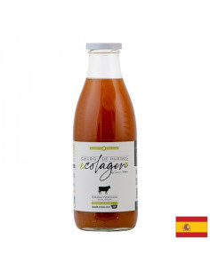 Безсолен телешки костен бульон, БИО С подправки, зеленчуци и ябълков оцет 1 литър