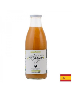 Безсолен пилешки костен бульон, БИО С подправки, зеленчуци и ябълков оцет 1 литър