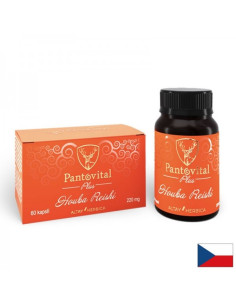Пантовитал Плюс - Pantovital Plus Прах от рога на алтайски марал + Рейши 60 капсули