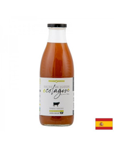 Телешки костен бульон, БИО С подправки, зеленчуци, ябълков оцет и хималайска сол 1 литър