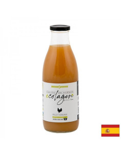 Пилешки костен бульон, БИО С подправки, зеленчуци, ябълков оцет и хималайска сол 1 литър