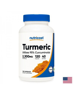 Кости и стави Turmeric Куркума 766 mg + Черен пипер 5 mg 120 капсули