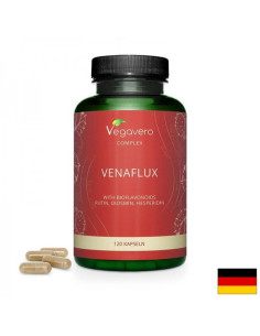 Venaflux Complex Билкова формула срещу разширени вени и хемороиди 120 капсули
