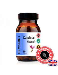 Канчнар Гугул (Kanchnar Guggul) При проблеми с щитовидната жлеза, за изчистване на кръвта и лимфата 60 капсули