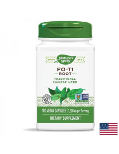 Фо-Ти - преждевременно побеляване и умора Антиейджинг билка за красота и жизненост 610 mg, 100 капсули