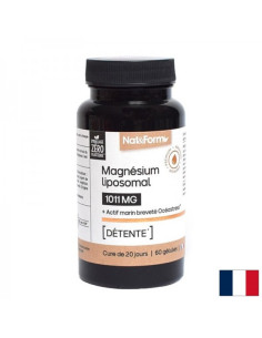 Подпомага нормалното състояние на сърдечно-съдовата система и мускулите Магнезий (липозомен) 65 mg + рибни пептиди 60 капсули