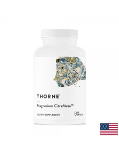 Високоусвоим магнезий (цитрат и малат) CitraMate Мускулна, сърдечна и неврологична функция 135 mg, 90 капсули за 3 месеца при