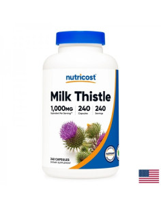Черен дроб и жлъчка Бял трън (Milk Thistle) 250 mg, 240 капсули