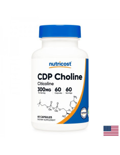 Нервна система Цитиколин (CDP Choline) 300 mg, 60 капсули