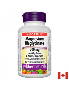 Магнезий (бисглицинат) Magnesium Bisglycinate 200 mg x 60 капсули