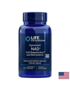 Никотинамид рибозид и ресвератрол - клетъчно здраве Optimized NAD+ Cell Regenerator and Resveratrol 30 капсули