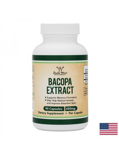 Бакопа мониери – мозъчна функция и стрес контрол 450 mg, 90 капсули за 3 месеца прием