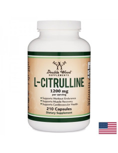 L-цитрулин – мускулна сила и сърдечно здраве 600 mg, 210 капсули за 105 дни прием
