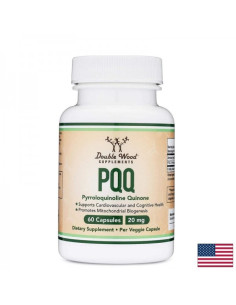 PQQ – клетъчно здраве, сърдечна и мозъчна функция Пиролохинолин хинон 20 mg, 60 капсули за 2 месеца прием