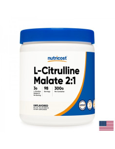 Мускулна маса и издръжливост Л-Цитрулин (малат) L-Citrulline 300 g