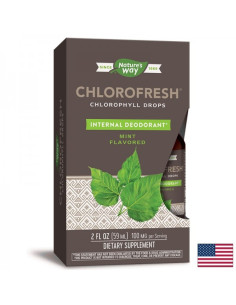 Chlorofresh Хлорофил Капки Детоксикация и свежест 59 ml (без алкохол) с ментов вкус, 415 дози