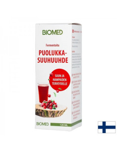 Вода за уста от финландски червени боровинки Срещу гъбични и бактериални инфекции в устната кухина 120 ml