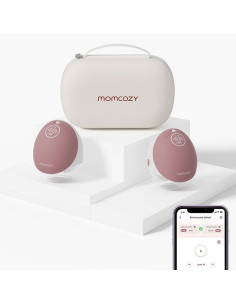 Смарт двойна електрическа помпа за кърма Momcozy M9 Hands-Free, Red