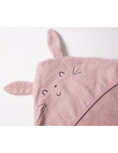 Bebetto - Бебешка хавлия с качулка Hello H480DR, момиче, 80х80 см. 2