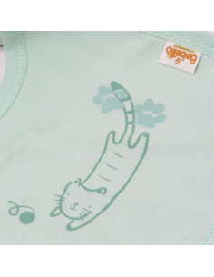 Лигавник Bebetto Sleepy Cat, Зелен, 3+м., C1112 2