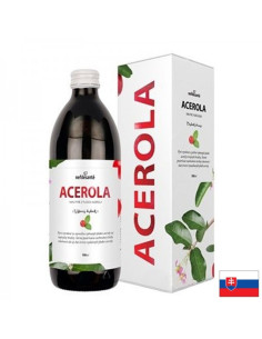 Сок от ацерола естествен източник на витамин C за имунитет и жизненост 500 ml