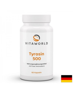 L-Тирозин За синтеза на тиреоидни хормони и концентрация 500 mg, 120 капсули
