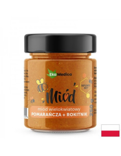 Многоцветен пчелен мед с портокал и морски зърнастец 250 g