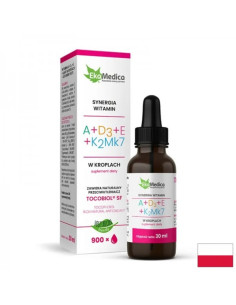 Антиоксидант Витамини A + D3 + E + K2 (Mk7) капки 30 ml