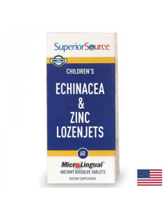 Цинк + ехинацея за деца За имунна защита и облекчаване на раздразнено гърло 60 сублингвални таблетки