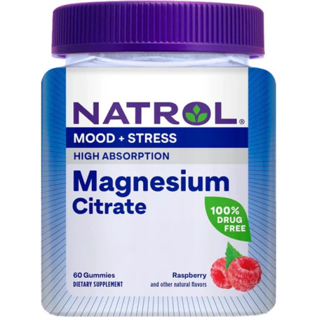 Natrol Magnesium Citrate Gummies - Магнезий | 60 gummies