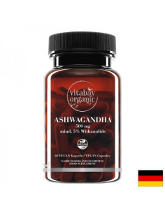 Стрес и добро настроение Ашваганда KSM-66 органик 500 mg х 60 капсули