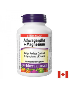 Ашваганда + магнезий Спокойствие, енергия и нервен баланс 120 капсули