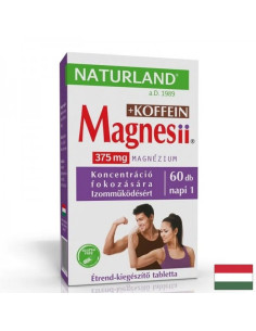 Магнезий 187.5 mg + Кофеин 50 mg Енергия и мускулен тонус 60 таблетки