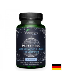 Комплекс от електролити, витамини, минерали и билкови екстракти При махмурлук и умора 60 таблетки