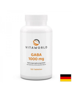 Стрес и безсъние ГАБА (Гама-аминомаслена киселина) 1000 mg x 120 таблетки