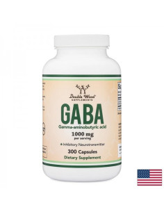 ГАБА Спокойствие, концентрация и нежен антистрес ефект 500 mg, 300 капсули