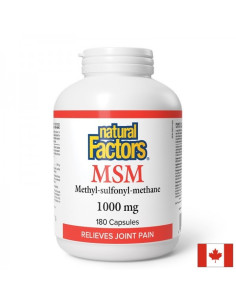 МСМ (метил сулфонил метан) За гъвкави и подвижни стави 1000 mg, 180 капсули