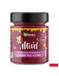 Пчелен мед с черен бъз и цинк За силен имунитет 250 g