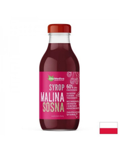 Малина + Борови връхчета + Ацерола За имунитет и дихателен комфорт сироп 300 ml