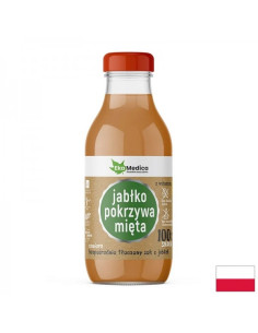 Ябълка + Коприва + Мента Подкрепа при задържане на течности сок 300 ml