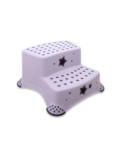Детско двойно стъпало за баня Lorelli Stars, бяло