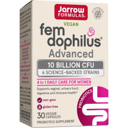 Jarrow Formulas Fem-Dophilus Advanced 10 Billion CFU - Витамин B12 + Фолат | 30 caps