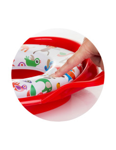 Тоалетна седалка с дръжки Chipolino Софти, червена 2