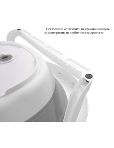 Lorelli - Сгъваема бебешка вана с оттичане Royal 83 см, Nordic Blue 2