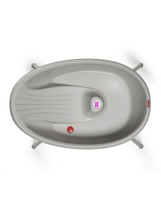 Комплект бебешка вана и стойка Chipolino Бела, светло сива 2