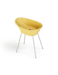 Комплект бебешка вана и стойка Chipolino Бела, жълта