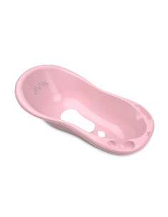 Бебешка нехлъзгаща вана с оттичане Lorelli Little Stars, pink, 100 см