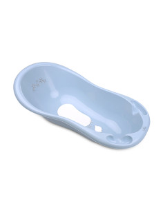 Бебешка нехлъзгаща вана с оттичане Lorelli Little Stars, blue, 100 см